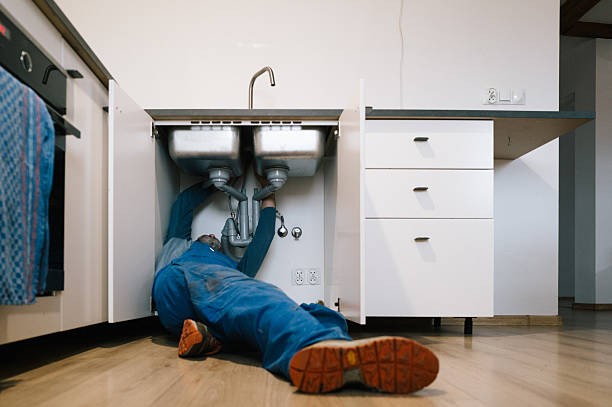 Professional Drain Cleaning technician working in Rockport, IN